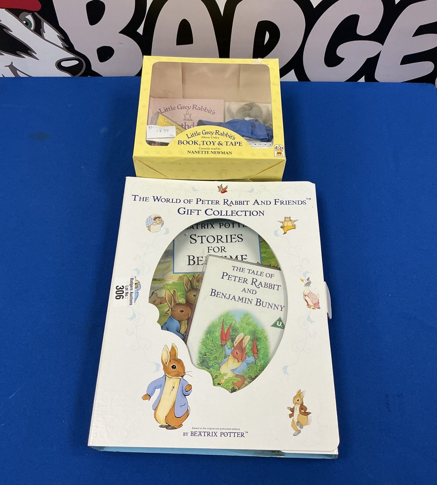 Peter Rabbit Gift Set with Little Grey Rabbit toy and tape – Badgers ...