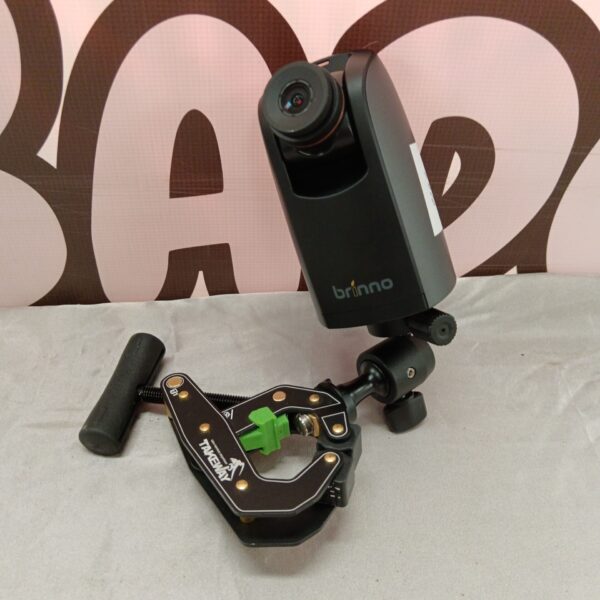 Brinno TLC200 Pro time lapse camera with takeaway clip mount.