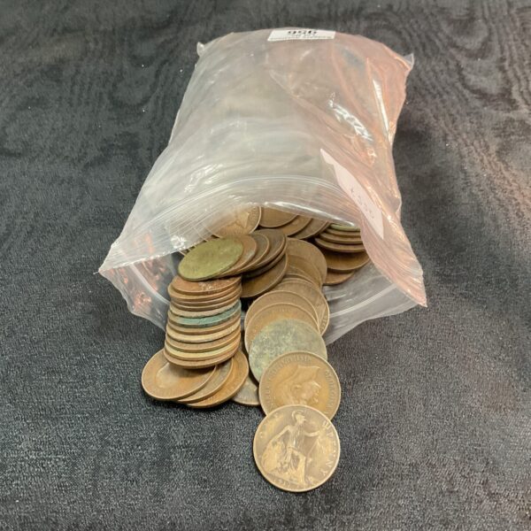 Large lot of bulk pennies for collecting or crafting.