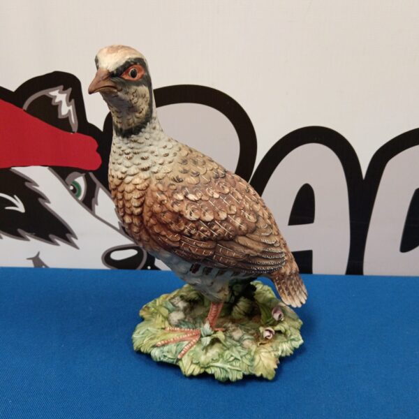 Detailed Capodimonte grouse figurine, limited edition porcelain ornament.
