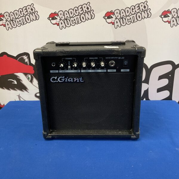Vintage C.Giant M-20 guitar amplifier, front view.