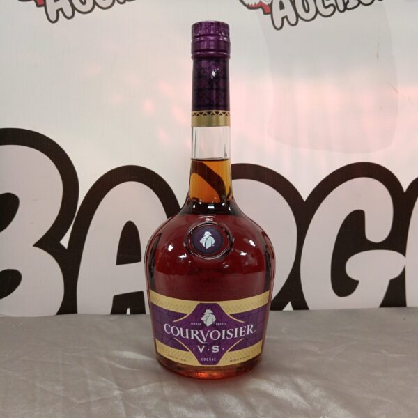 Sealed bottle of Courvoisier VS Cognac, French brandy.