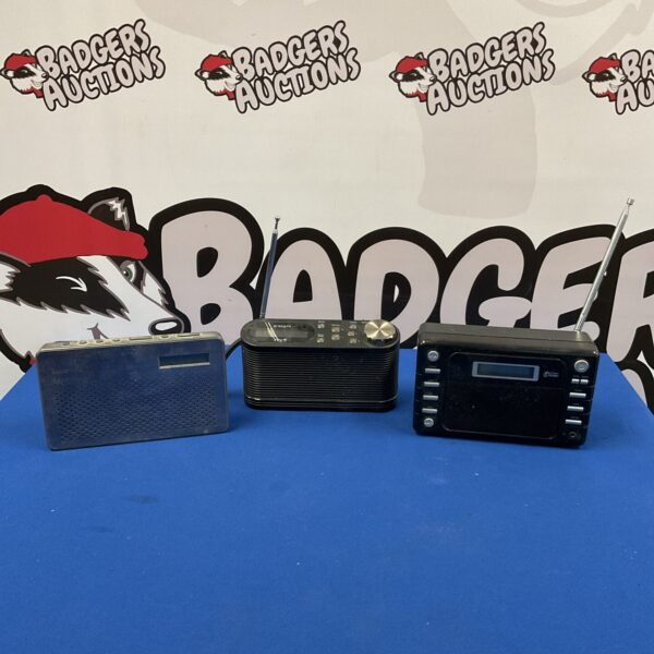 DAB digital radio collection featuring Roberts and Goodmans models.