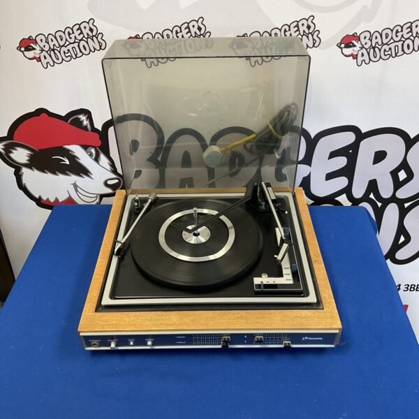 Vintage Dansette turntable in good condition for its age.