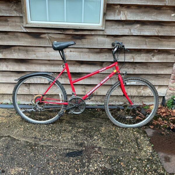 Vintage Diamondback mountain bike in need of repair.