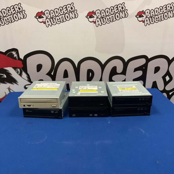 Lot of six internal SATA DVD writer drives for computers.