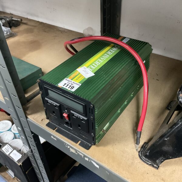 Edecoa 12v inverter for converting DC to AC power.