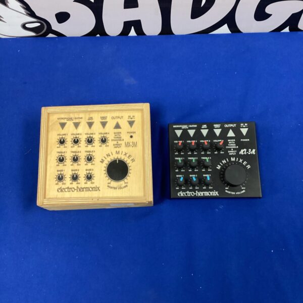 Vintage Electro-Harmonix MX-3M 3 channel mixer, side view.