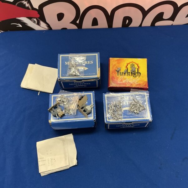 Collection of Essex and Turkish Delight miniatures for wargaming.