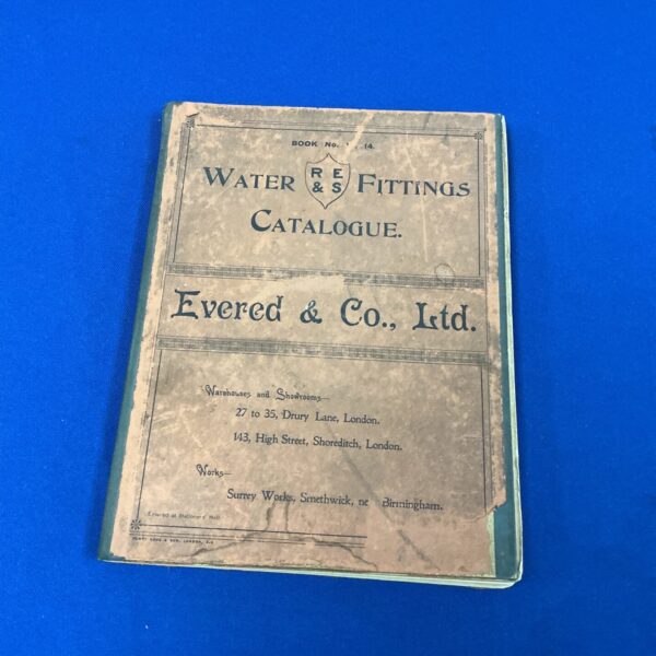 Vintage Evered & Co water fittings catalogue cover.