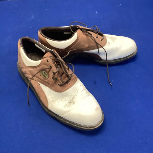 Vintage FootJoy Dimension X golf shoes size 10 in leather.