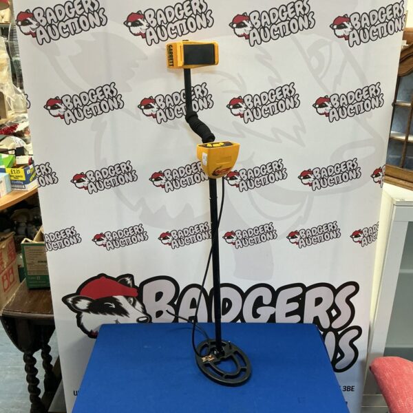Front view of a Garrett ACE metal detector for treasure hunting.