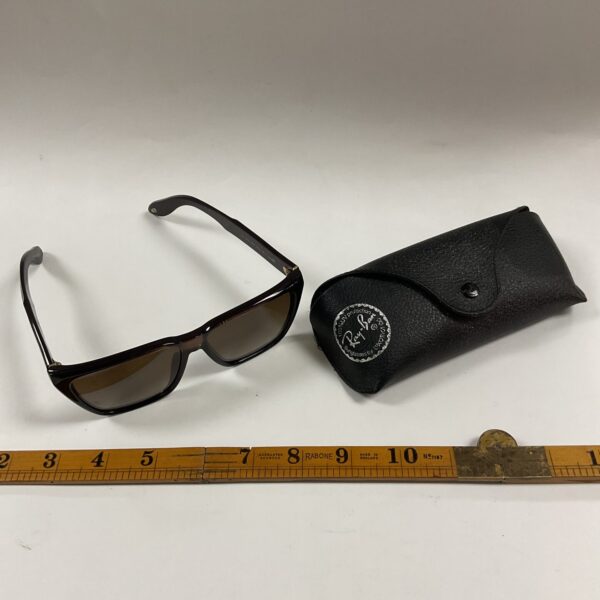 Vintage Givenchy sunglasses with Ray-Ban case, designer eyewear.