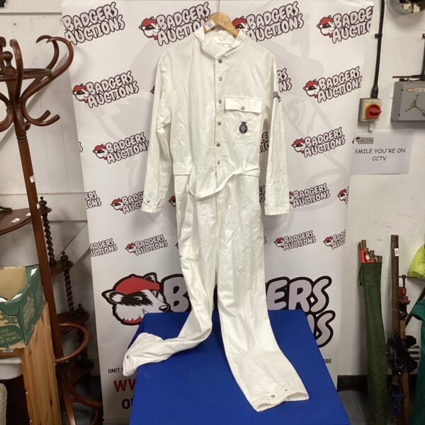 Front view of Goodwood size M racing overalls.