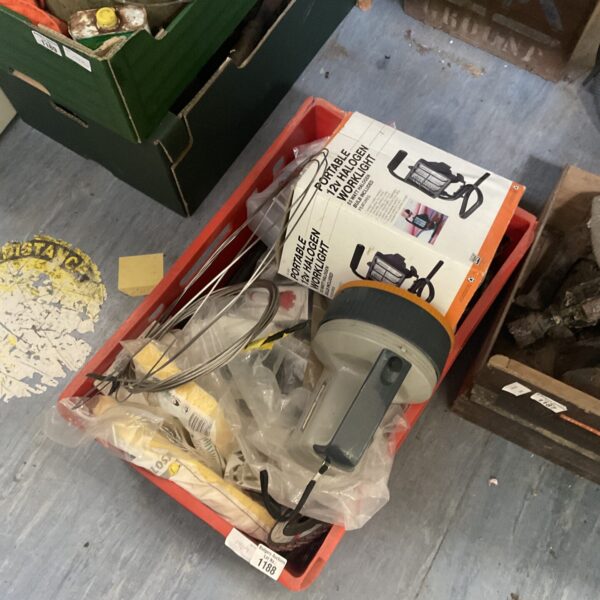 Used halogen work light from a shed clearance lot.