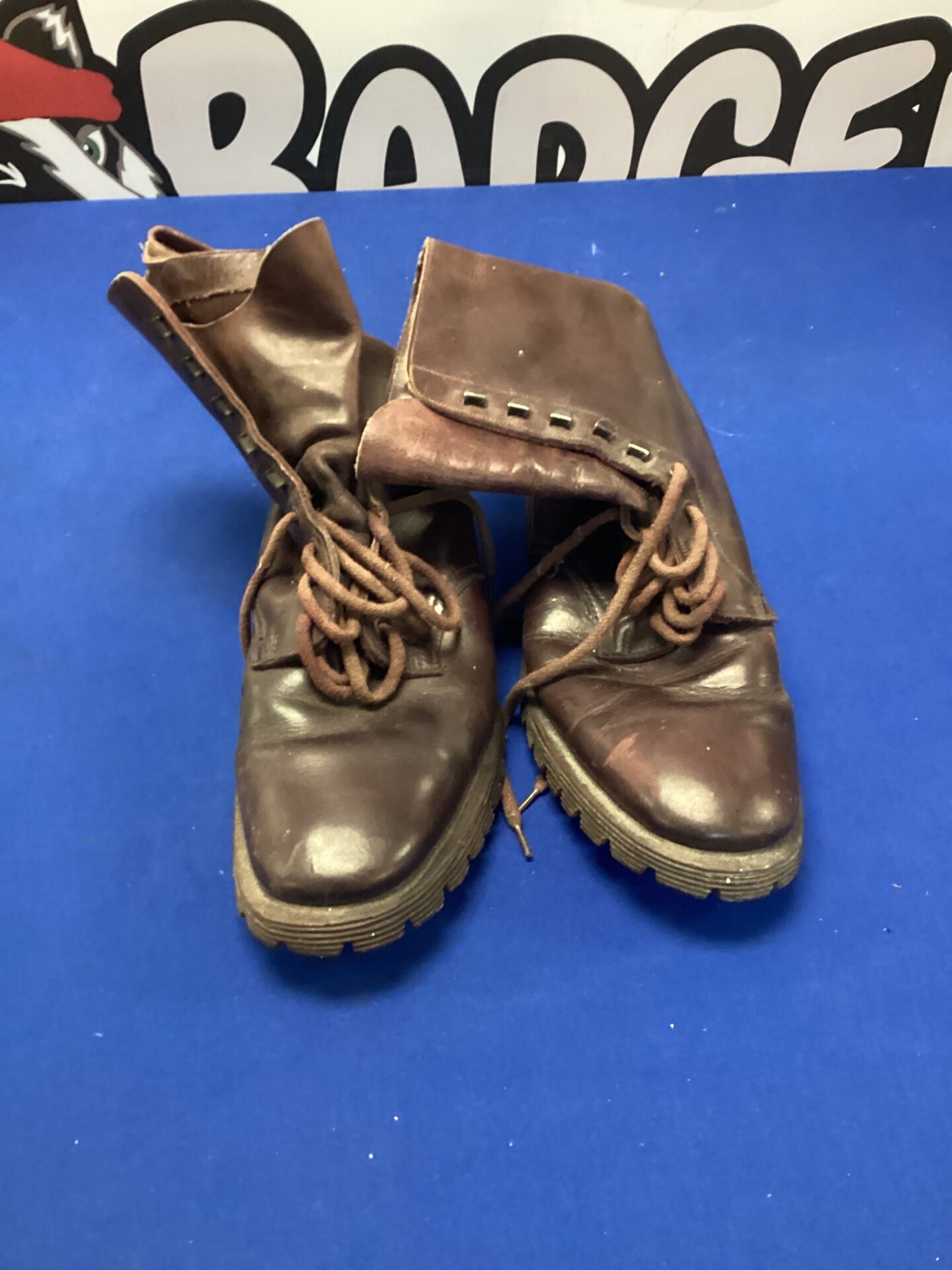 Vintage Hawkins field boots size 9.5, leather work boots.