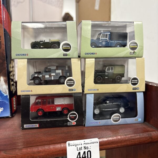 Six boxed Oxford diecasts models
