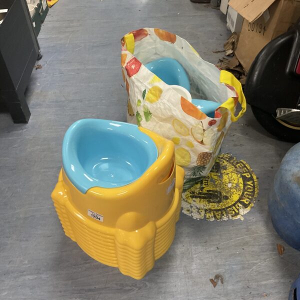 Job lot of new toddlers potties with liners