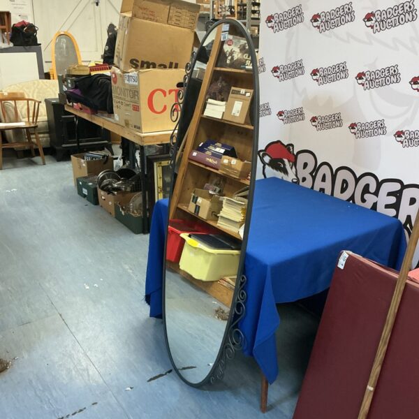 Full sized oval shape mirror 59”x22”