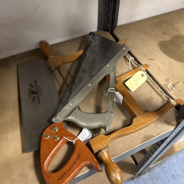 Spear & Jackson tennon saw, sheet metal saw & bow saw