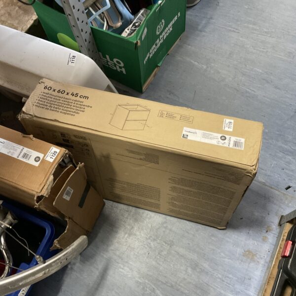 New Imandra wall mounted basin cabinet in unopened box.