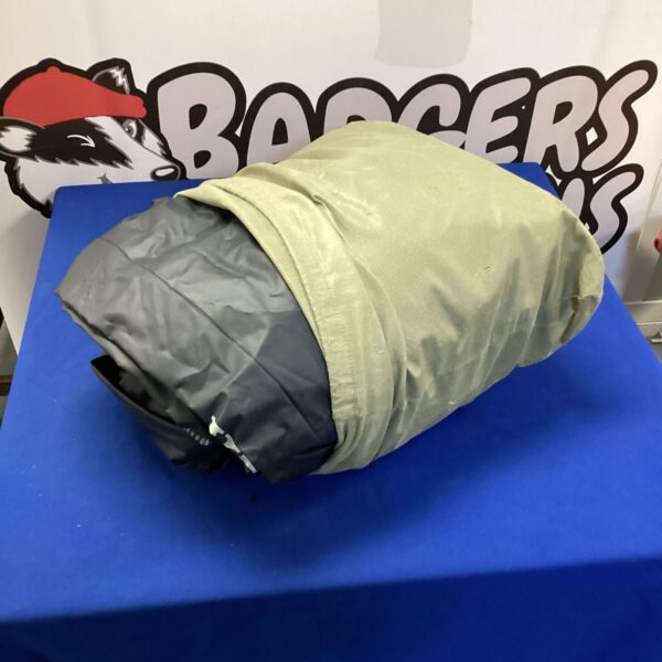 Used inflatable air bed for camping and travel.