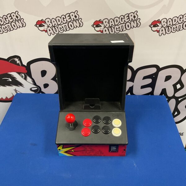 ION iCade arcade cabinet with joystick and buttons.