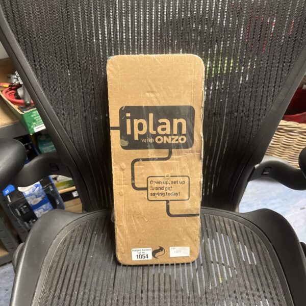 Iplan with Onzo smart meter kit packaging, energy monitoring system.