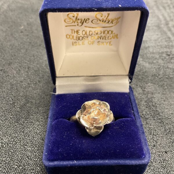 Silver Jacobite Sky Road ring by Skye Silver, Isle of Skye.