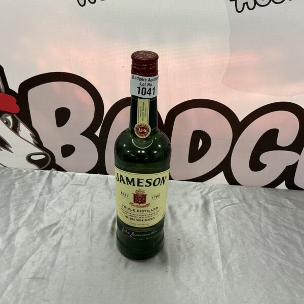 Bottle of Jameson Irish Whiskey, a classic Irish spirit.