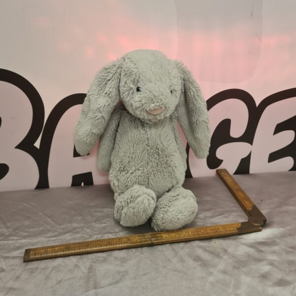 Soft Jellycat Bashful Bunny plush toy, a classic rabbit.