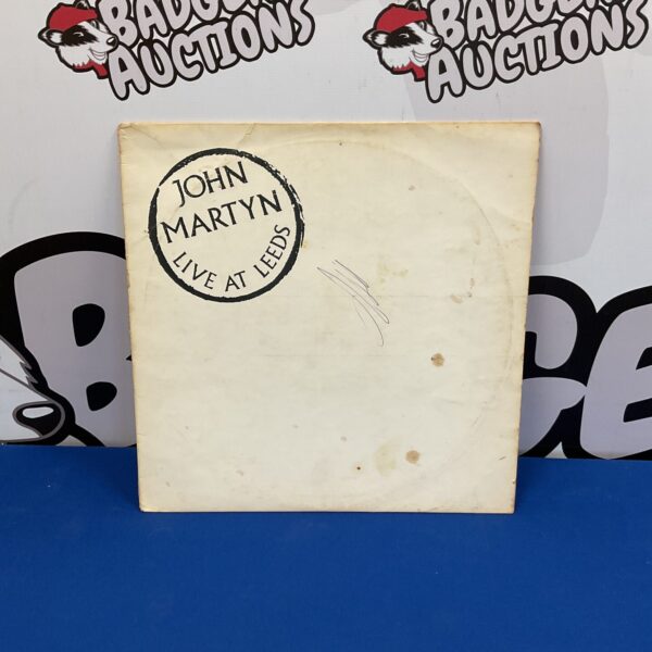 Front cover of signed John Martyn Live at Leeds vinyl record.