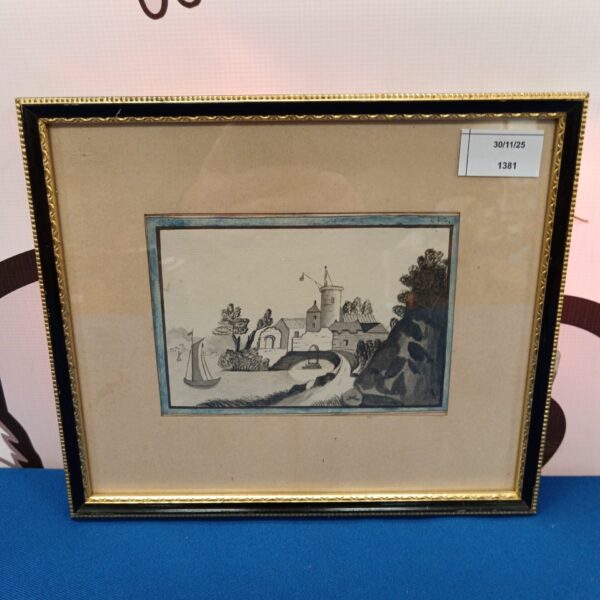 Delicate 18th-century watercolour of Guernsey by Joshua Gosselin.