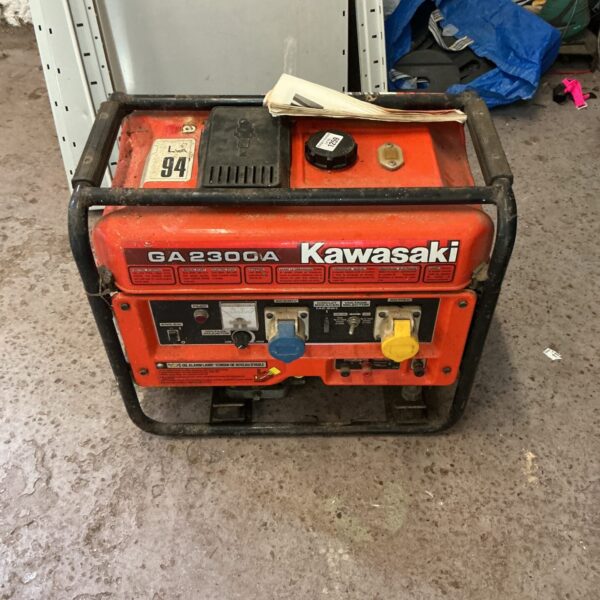 Kawasaki GA2300A petrol generator for portable power supply.
