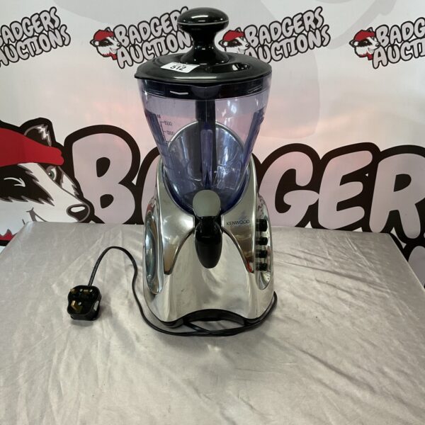 Silver Kenwood concert smoothie blender for making smoothies and drinks.