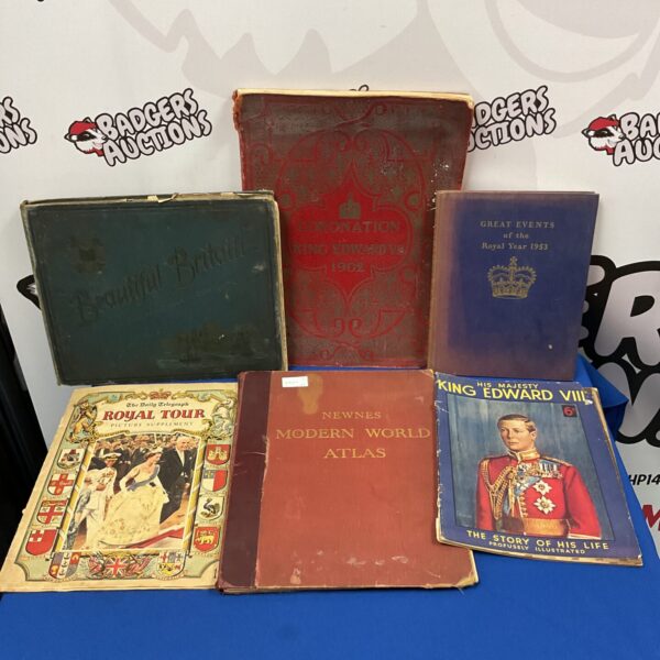 Antique book detailing the 1902 King Edward VII coronation.