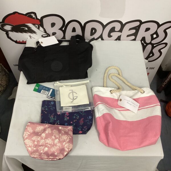 Kipling bags lot featuring a new purse and shoulder bag.