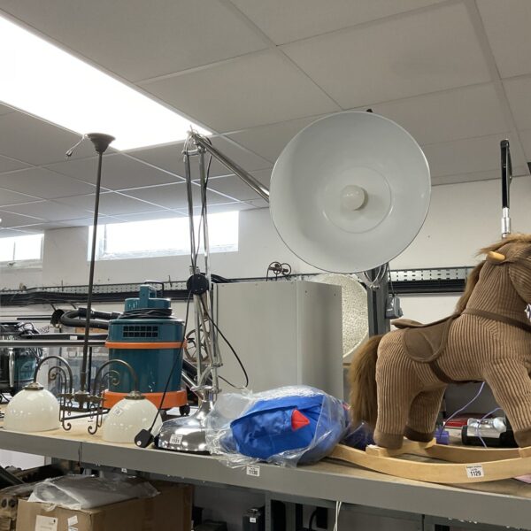 Large vintage Anglepoise floor lamp with adjustable arm.