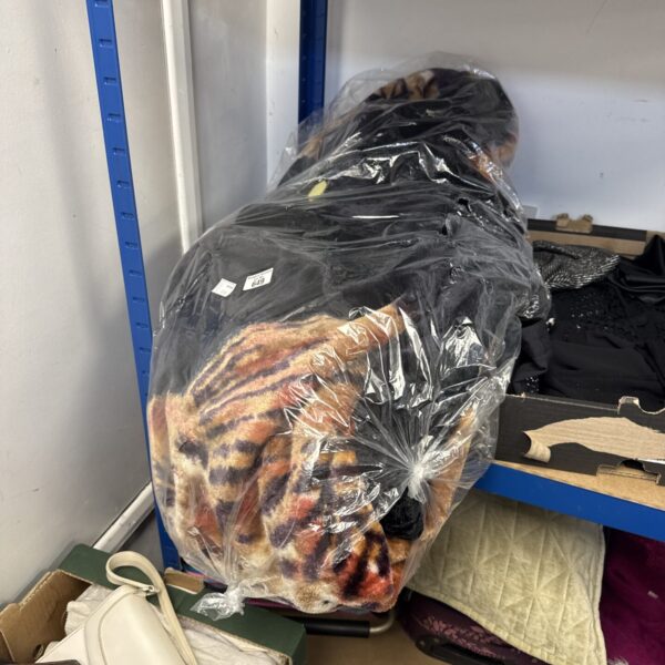 Large tiger print throw blanket for home decor.