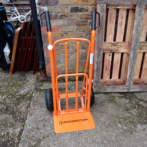Vintage Magnusson sack barrow for garden and DIY tasks.