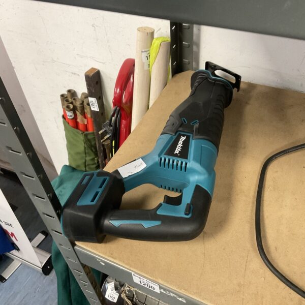 Makita cordless reciprocating saw body, power tool for cutting.