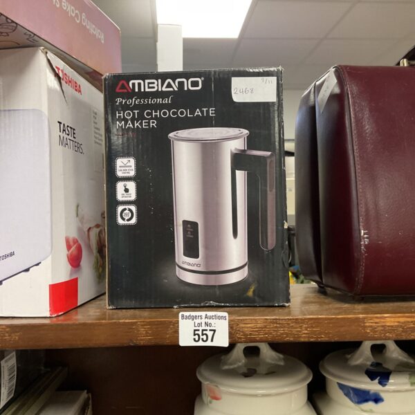 Sleek Mbiano hot chocolate maker appliance for delicious beverages.