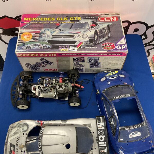 Vintage Mercedes CLK GTR remote control car for repair.