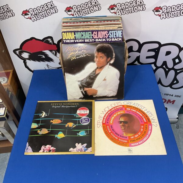 Vintage Motown Soul LPs vinyl record collection.