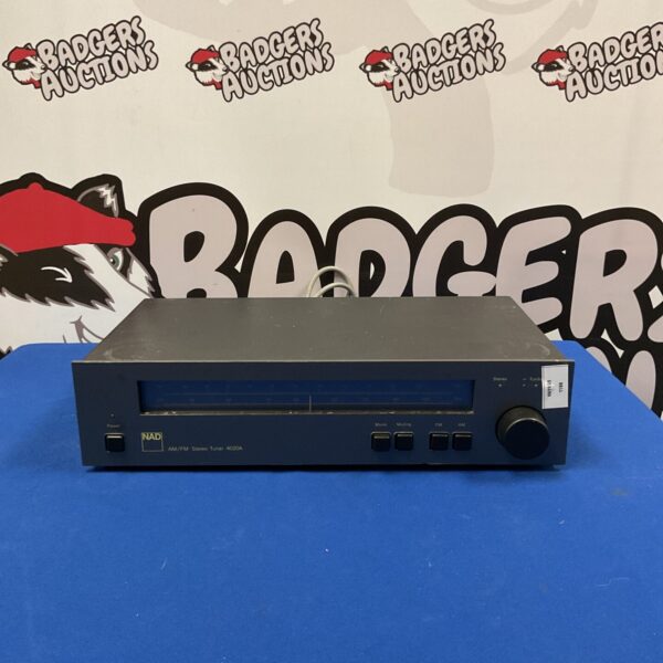Vintage NAD 4020A AM/FM tuner, classic stereo receiver.