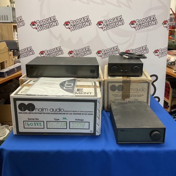 Front view of a vintage Naim HiCap power supply.