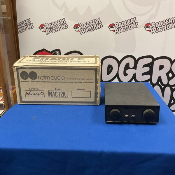 Vintage Naim NAC72K pre amplifier for audiophiles and collectors.