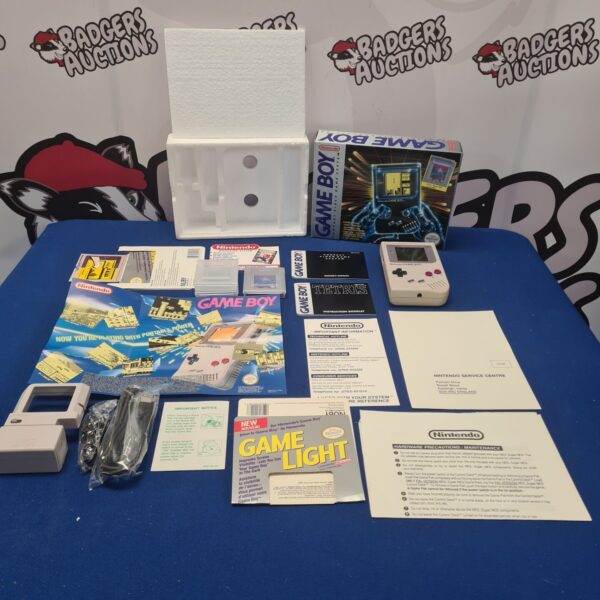 Original Nintendo Game Boy boxed set with games and accessories.