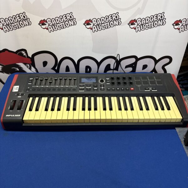 Novation Impulse 49 keyboard controller for music production.