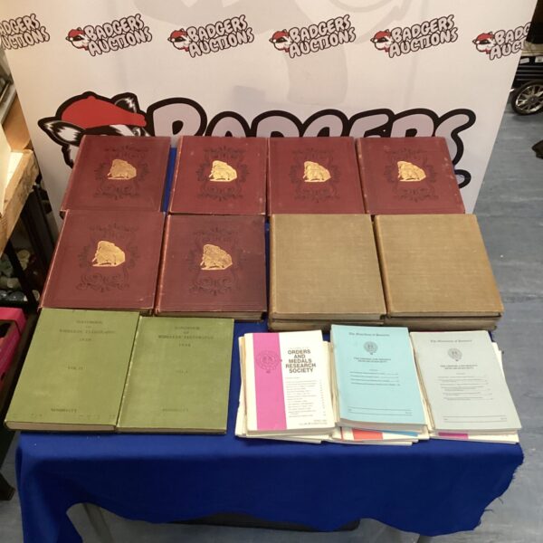 Bundle of vintage Orders & Medals Research Society journals for collectors.